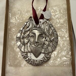 Pewter Krampus Ornament Made by Artist Leandra Drumm